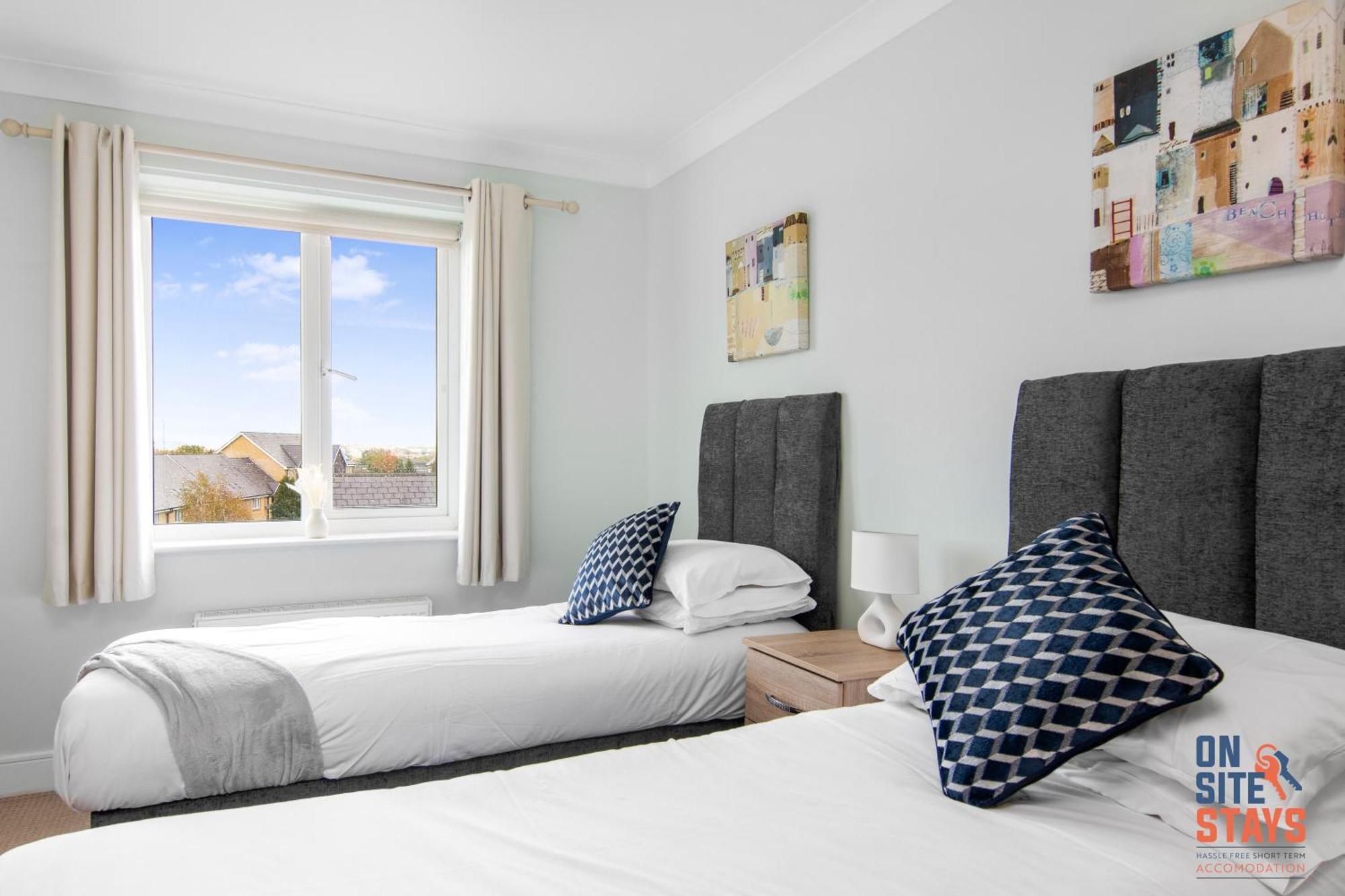 Onsitestays - Cosy 2-Bedroom Apartment With Free Parking, Wi-Fi & London Links Northfleet Kültér fotó