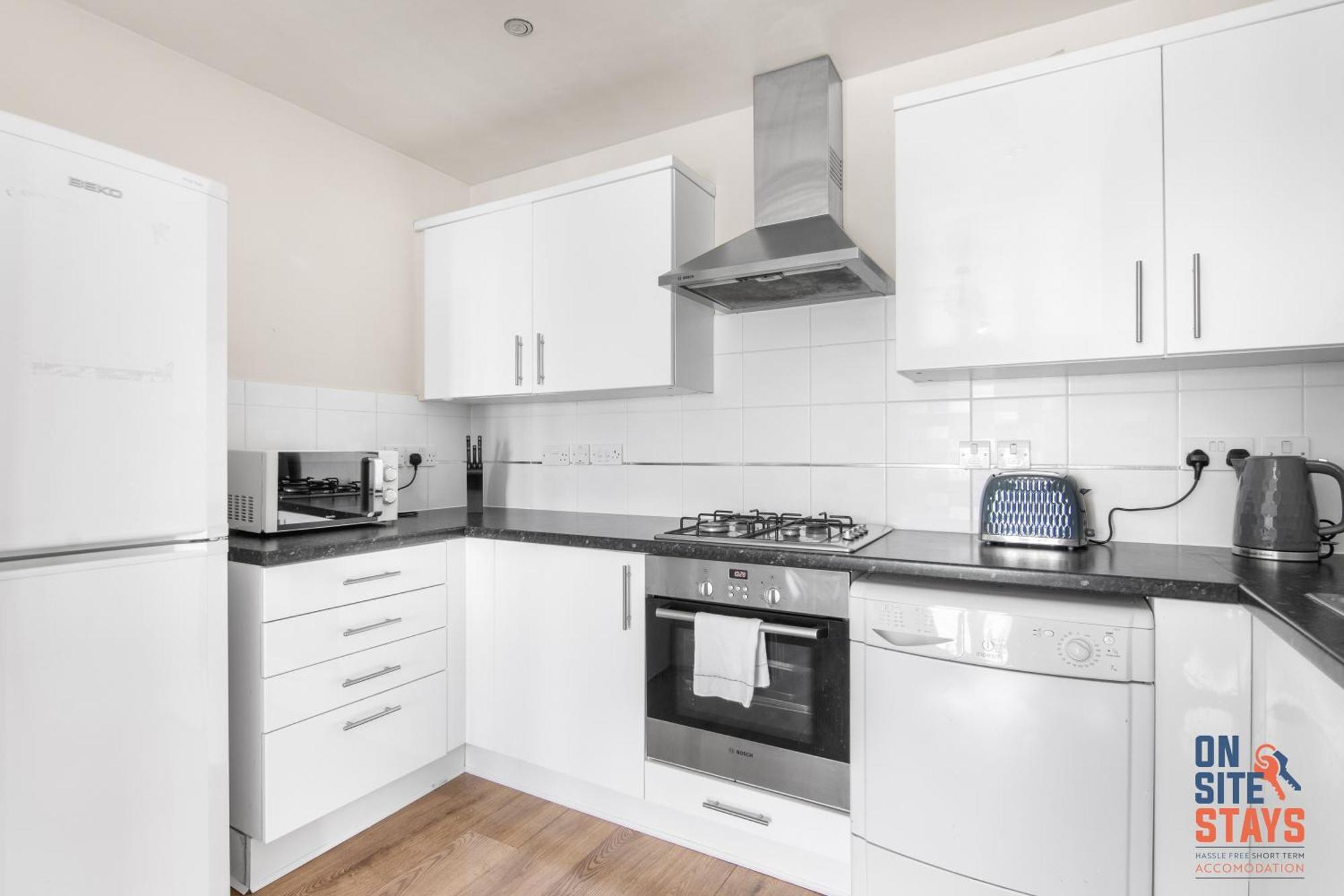 Onsitestays - Cosy 2-Bedroom Apartment With Free Parking, Wi-Fi & London Links Northfleet Kültér fotó